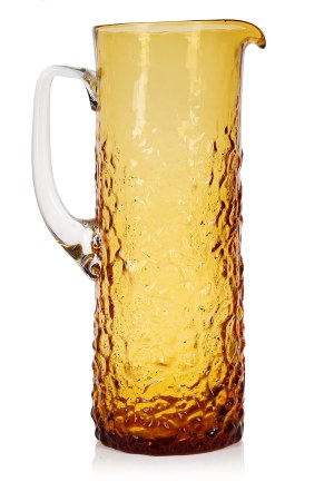 proj. Wszewłod SARNECKI (b. 1936), Beverage set pitcher, Krosno Glassworks