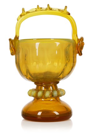 designed by Jerzy SLUCZAN-ORKUSZ (1924-2002), Basket, Institute of Glass and Ceramics in Krakow