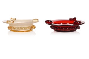Two ashtrays, Krakow Glass Institute