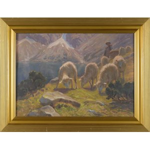 Zefiryn ĆWIKLIŃSKI (1871-1930), Góral z owcami