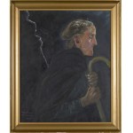 Wlastimil HOFMAN (1881-1970), Autroportret i Portret żony na tle gromu