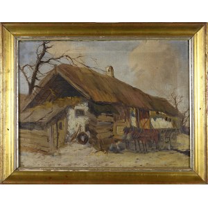 György NEMETH (1888-1962), Zaprzęg przez chatą