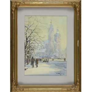 Henryk SAJDAK (1905-1995), Rynek zimą