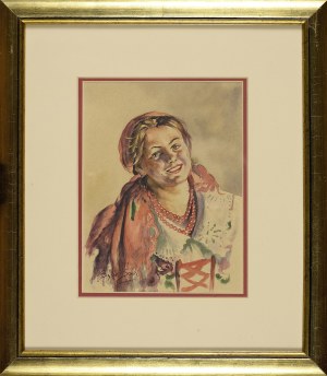 Sylverius SASKI (1863-1954), Girl in folk costume