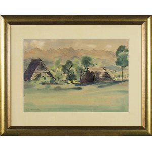 Rafał MALCZEWSKI (1892-1965), Pejzaż z widokiem na Tatry