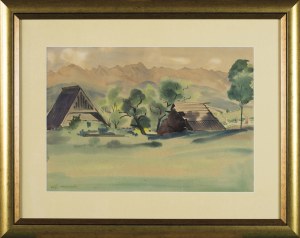 Rafał MALCZEWSKI (1892-1965), Landscape with a View of the Tatra Mountains