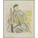 Leopold GOTTLIEB (1879-1934), Z teki Legiony Polskie: Na placówce