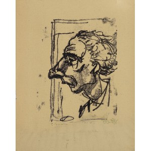 Stanisław DAWSKI (1905-1990), Karykatura - Stanisław Teisseyre (1905-1988), scenograf