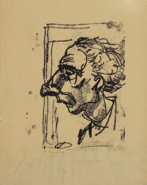 Stanislaw DAWSKI (1905-1990), Caricature - Stanislaw Teisseyre (1905-1988), stage designer