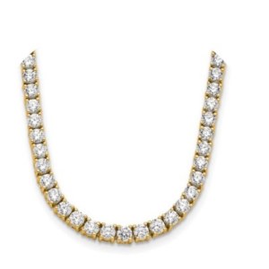 22.09 GRAMS LAB GROWN DIAMOND TENNIS-TYPE GOLD NECKLACE - 212/Y CLASSIC
