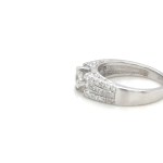 18K WHITE GOLD RING - 4.81G WITH DIAMONDS - DH-R768