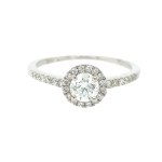 14K WHITE GOLD RING 1.88 GR WITH DIAMONDS - RNG30205