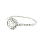 14K WHITE GOLD RING 1.88 GR WITH DIAMONDS - RNG30205