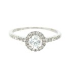14K WHITE GOLD RING 1.88 GR WITH DIAMONDS - RNG30205