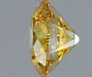 0.50 CT FANCY VIVID YELLOW VVS1 LAB-GROWN DIAMOND