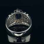 9.47G WHITE GOLD RING WITH TANZANITE AND DIAMONDS - R20201B