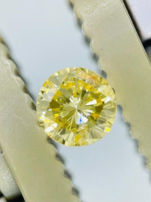 0.25 NATURAL POLISHED DIAMOND NATURAL FANCY UNIFORM INTENSE YELLOW - GIA - F10502A-17