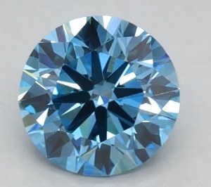 0.50 CT FANCY VIVID BLUE VVS2 LAB-GROWN DIAMOND