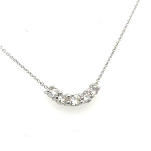 2.04 GR NATURAL WHITE GOLD CHOKER WITH DIAMONDS - DH-P289