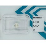 NATURAL POLISHED DIAMOND 0.46 VERY LIGHT YELLOW -I1 - IGI - C20805-8