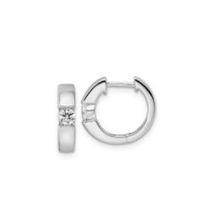18K GOLD EARRINGS WITH NATURAL DIAMONDS FOR 0.32 CT - 837 NAT