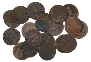 Set of 18 crown boratins - Jan Kazimierz