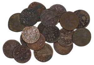 Set of 18 crown boratins - Jan Kazimierz