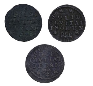 Set of 3 city coins - August III