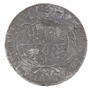 18 pennies/fort 1753. - August III