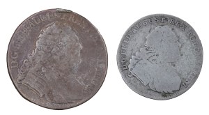 Set of 1/6 thaler 1751 and 1/3 thaler 1754. - August III