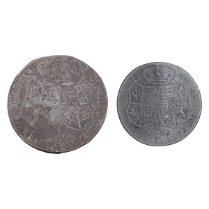 Zestaw 1/6 talara 1751 r. i 1/3 talara 1754 r. - August III