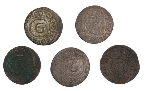 Set of 5 occupation shellacs - Charles X Gustavus
