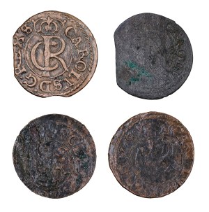 Set of 4 occupation shellacs - Charles XI