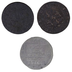 Set of 3 pennies - Stanislaw August Poniatowski