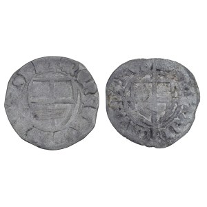 Zestaw 2 szt. szelągów krzyżackich - Michał I von Kuchmeister, 1414-1421