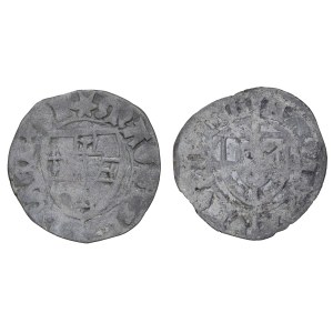 Zestaw 2 szt. szelągów krzyżackich - Michał I von Kuchmeister, 1414-1421