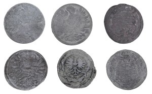 Set of 6 pieces of greszels - the principality of Bierutowo-Olesnica and the principality of Legnica-Brzesko-Volga