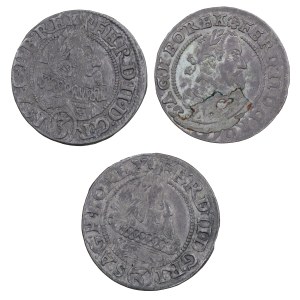 Zestaw 3 szt. 3 krajcarów - Wrocław, Ferdynand II