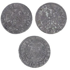 Zestaw 3 szt. 3 krajcarów - Wrocław, Ferdynand II