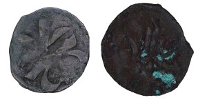 Set of 2 denarii 14th century. - Wolin