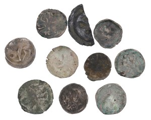 Set of 9.5 pieces. 14th - 15th century - Pomerania