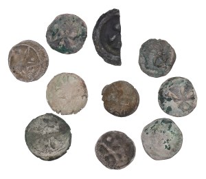 Set of 9.5 pieces. 14th - 15th century - Pomerania