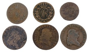 Set of 6 coins of South Prussia