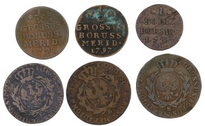 Set of 6 coins of South Prussia