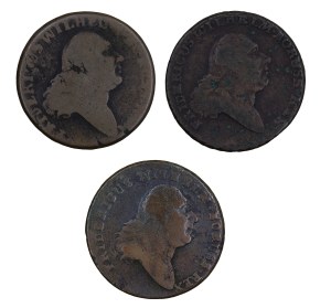 Set of 3 pieces of South Prussia trojaks