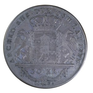 30 krajcars 1775, Duchy of Oświęcim-Zatorskiy