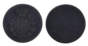 Set of 2 pcs. 3 pennies, Grand Duchy of Poznan