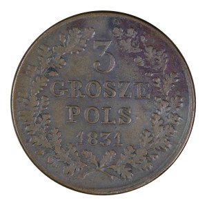 3 pennies 1831, November Uprising