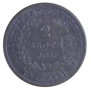 2 zloty 1831, November Uprising