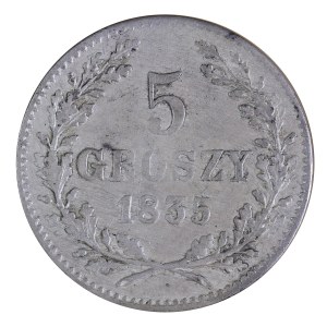 5 pennies 1835, Free City of Krakow